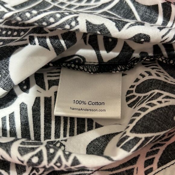 Hanna Andersson black and white floral sundress with red accents EUC size 8 - Picture 11 of 12